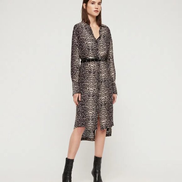 All Saints Anya Feline Shirtdress - NEW - Picture 3 of 5